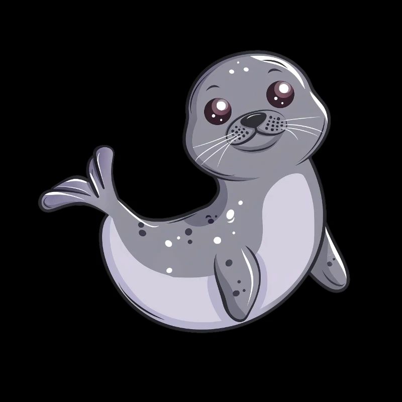 Phoque mignon vous saluant