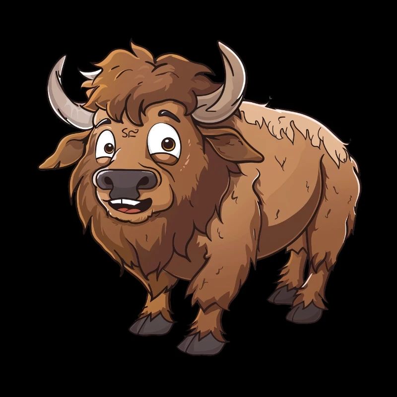 Funny Highland Cattle In Brown Tones