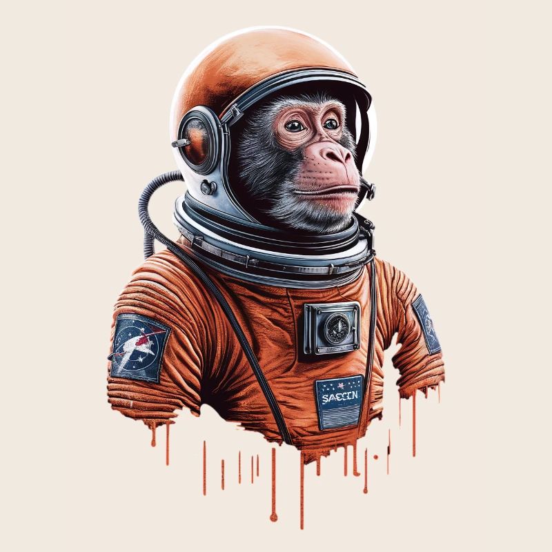 Aventure spatiale avec un singe astronaute