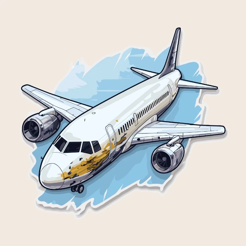 Flugzeug - Illustration