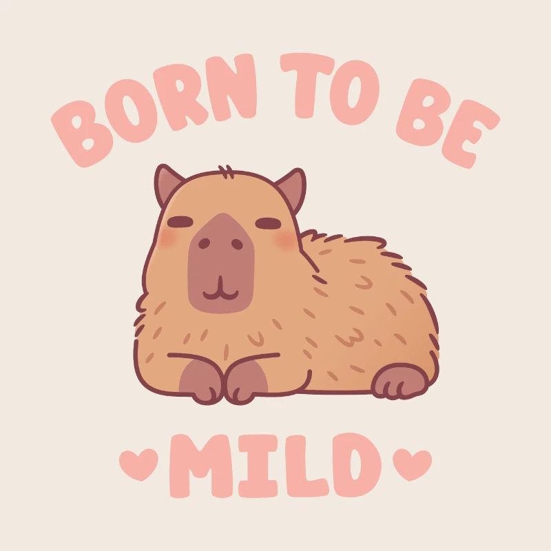 Mignon Capybara glaçant né pour être doux