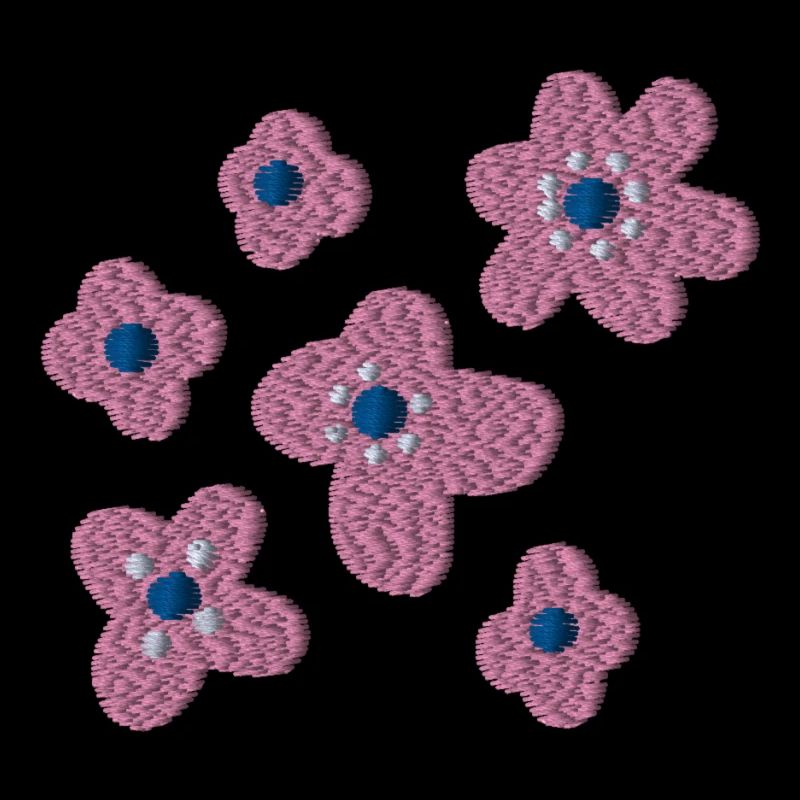 Fleurs brodées