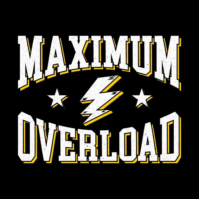 Maximum Overload Bold Retro Print
