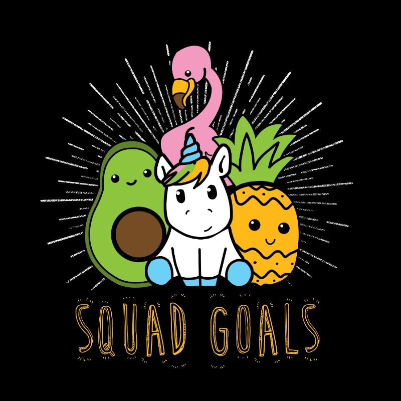 Squad Gol / Avocado Flamingo Unicorn ananas