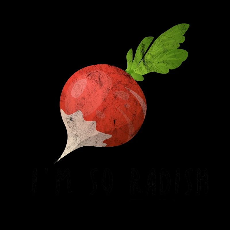 I am so Radish Rettich Wortwitz Geschenk Idee