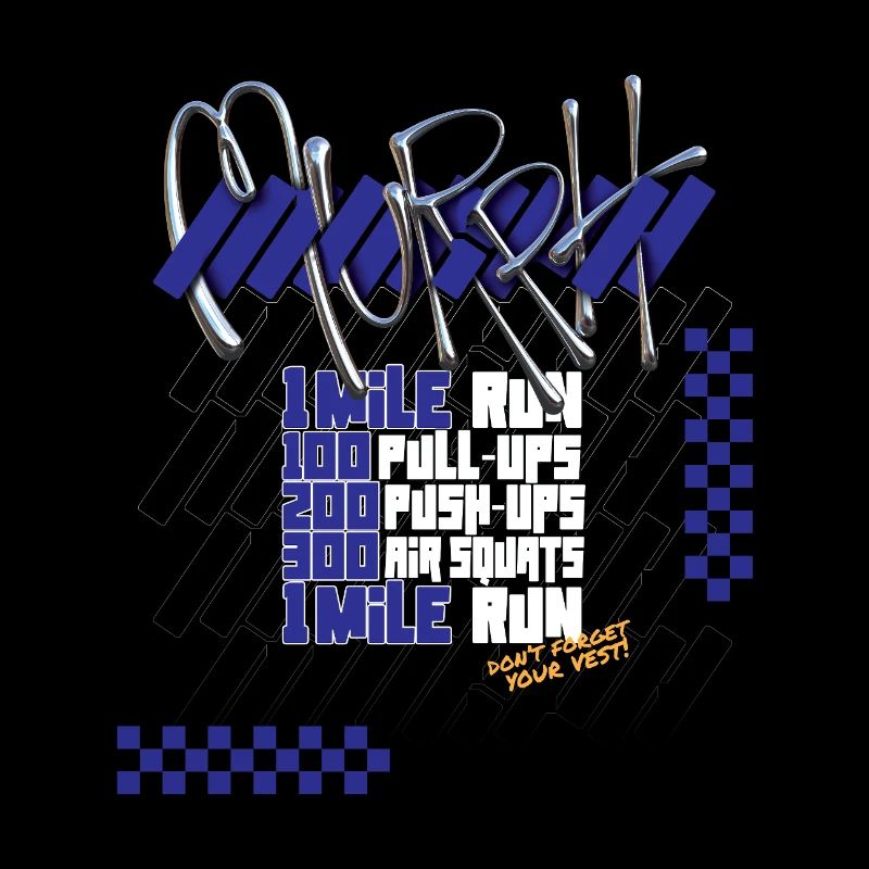 Murph Hero WOD CrossTraining light graphic version