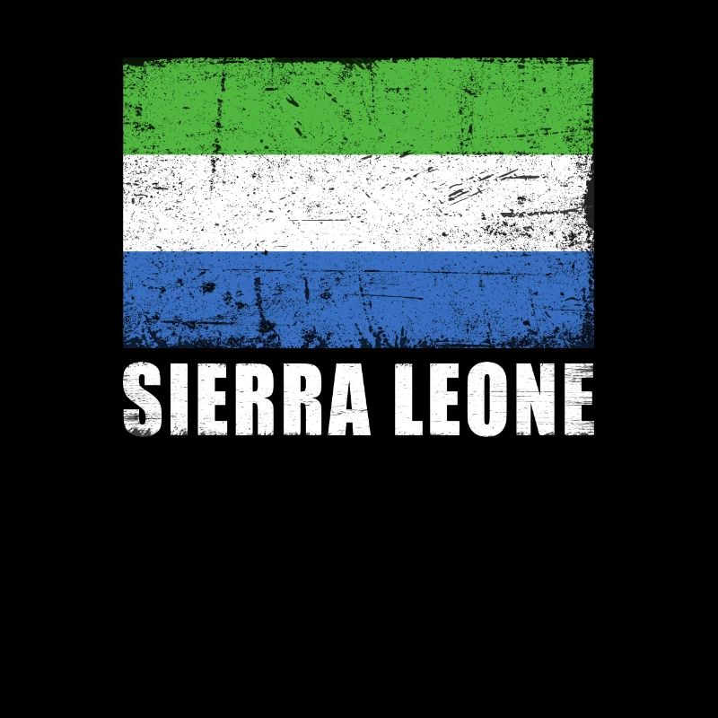 Drapeau de la Sierra Leone Grunge Drapeau de la Sierra Leone