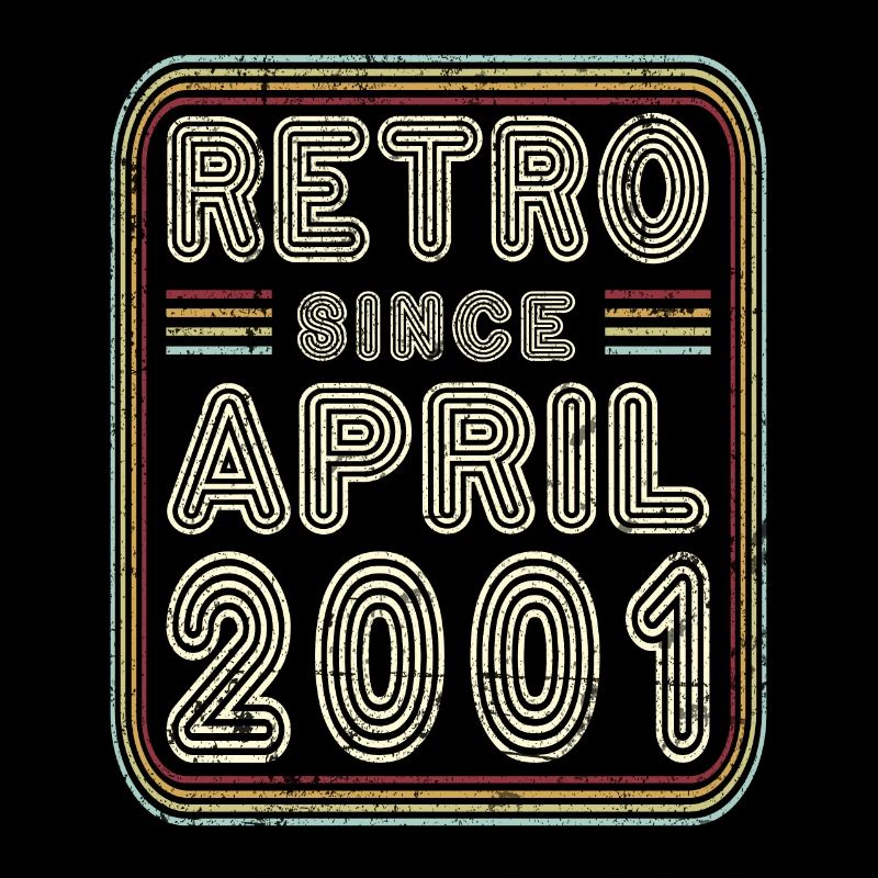Birthday April 2001 Retro Gift