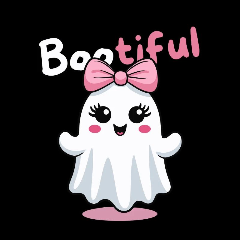 Bootiful Ghost Cute With Bow