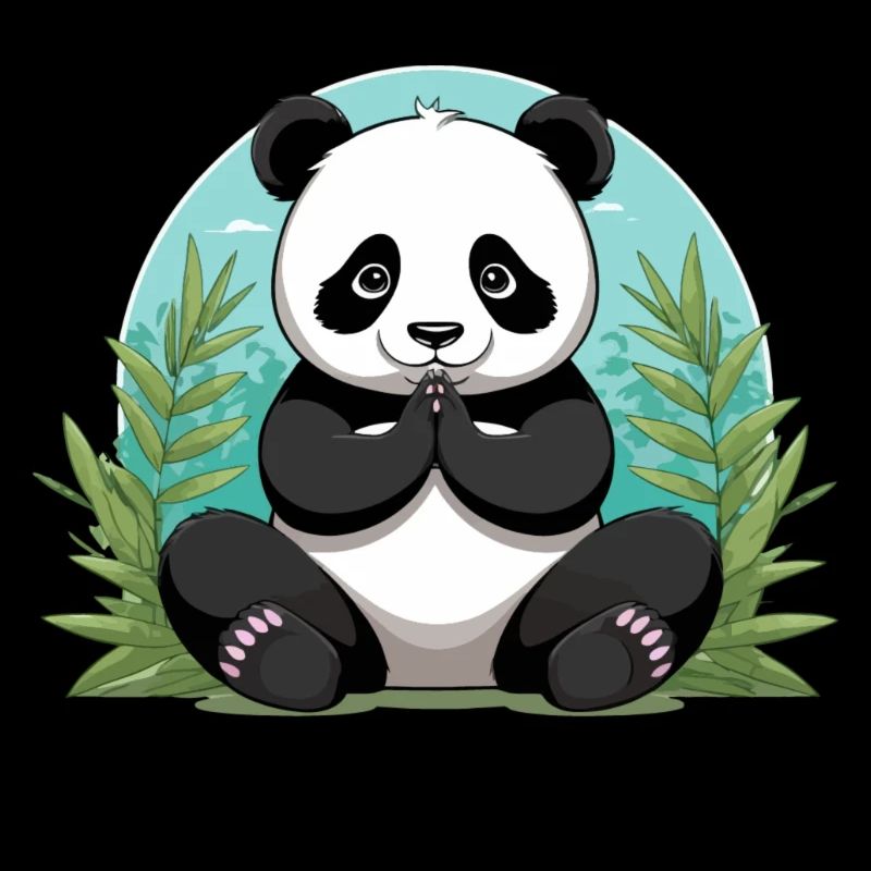 Inner Peace – Meditierender Panda