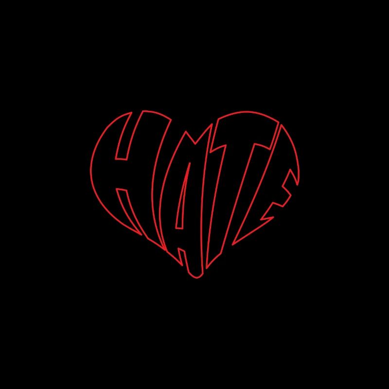 No Hate Dislike Stop Hate Anti Hate