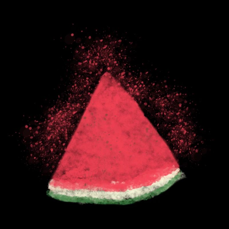 Pastèque, Pastèque, Melon, Aquarelle