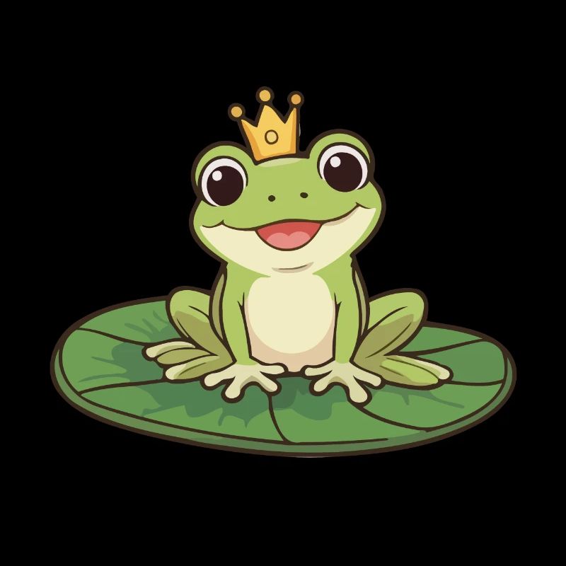 Froschkönig auf Seerose