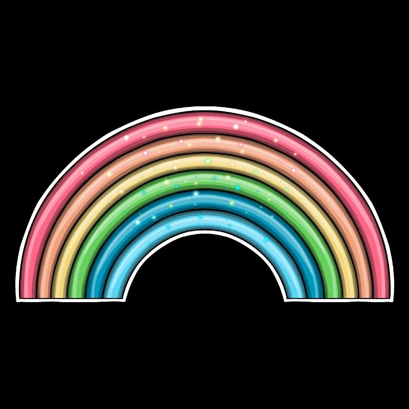 Lebendiges Regenbogen-Design