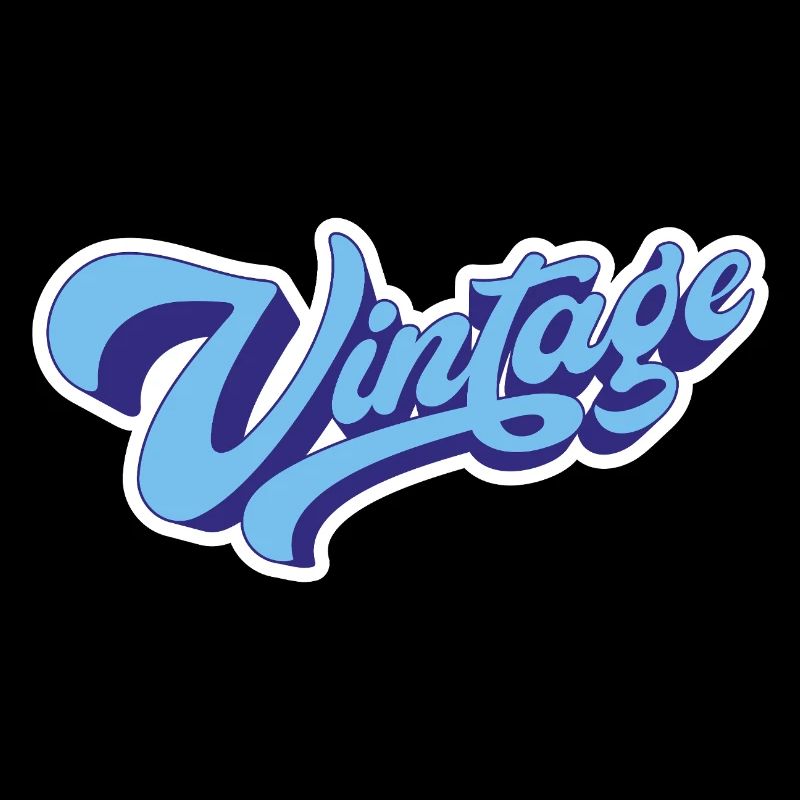 Vintage bleu