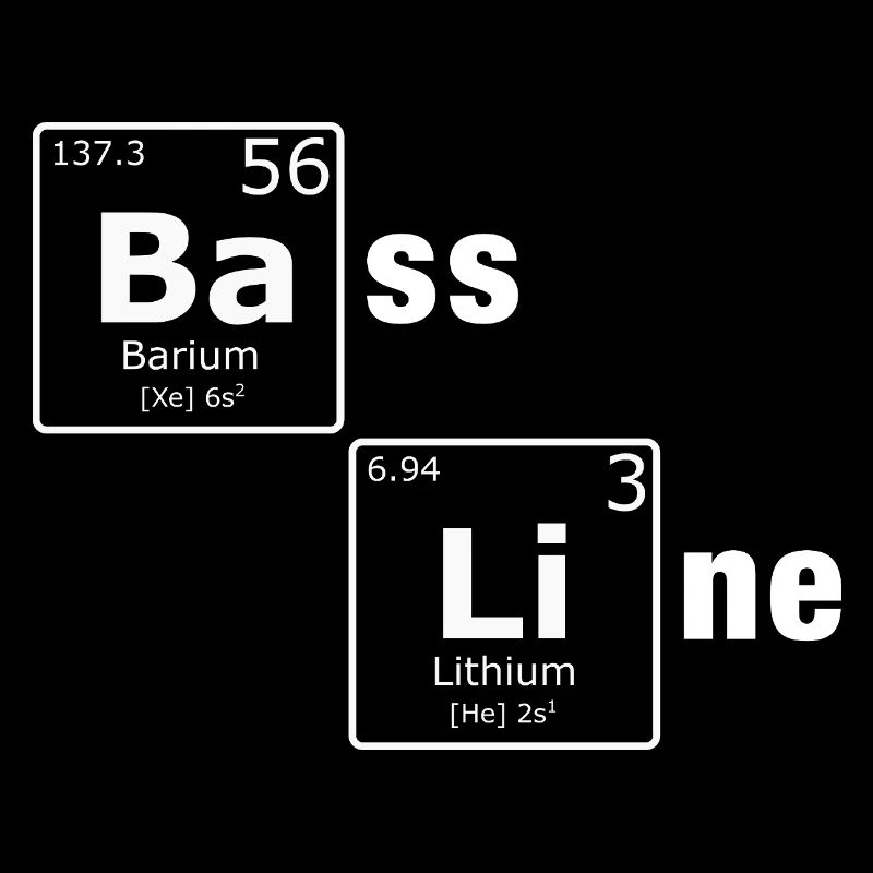 Bass Line PSE Periodic Table Elements Nerd