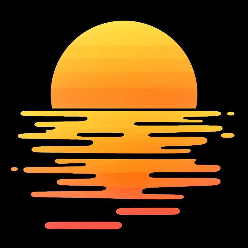 Retro sunset
