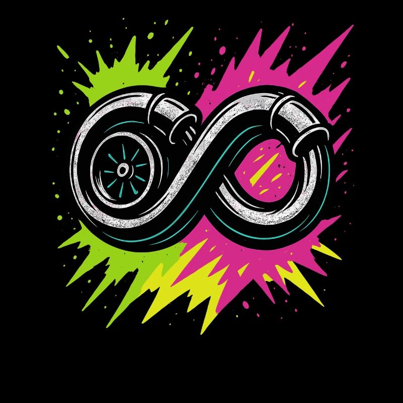 Neon Turbo Unendlich, Boost Tuning Shirt
