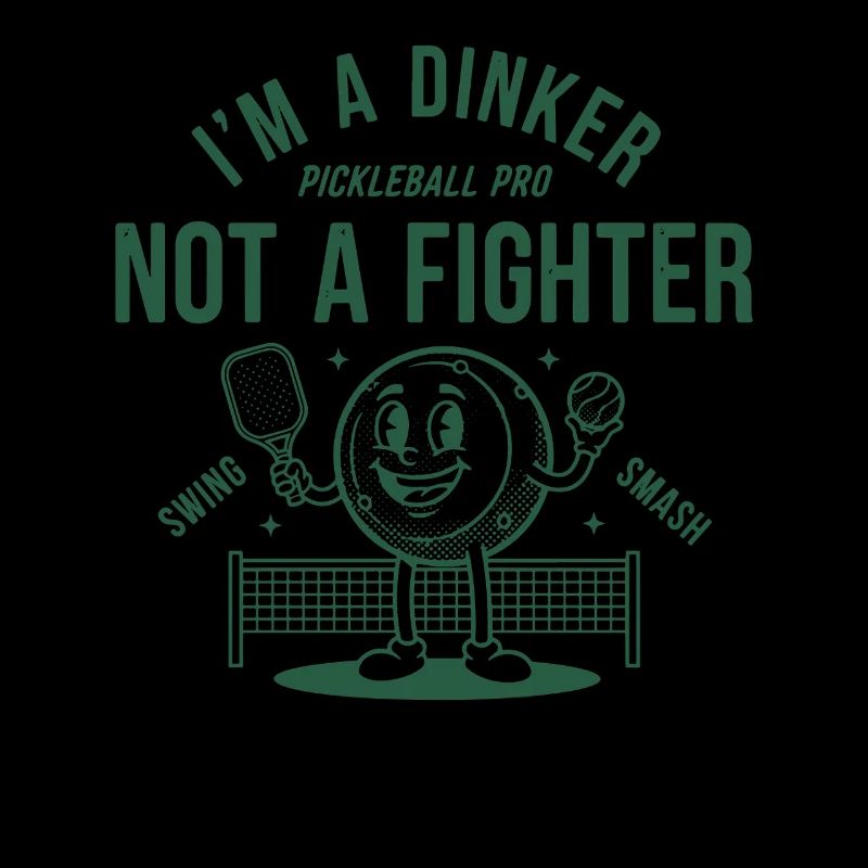Pickleball, ich bin ein Dinker, kein Kämpfer-Profi, witzig