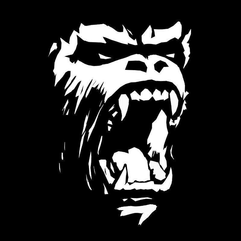 Gorilla minaccia/ruggisce