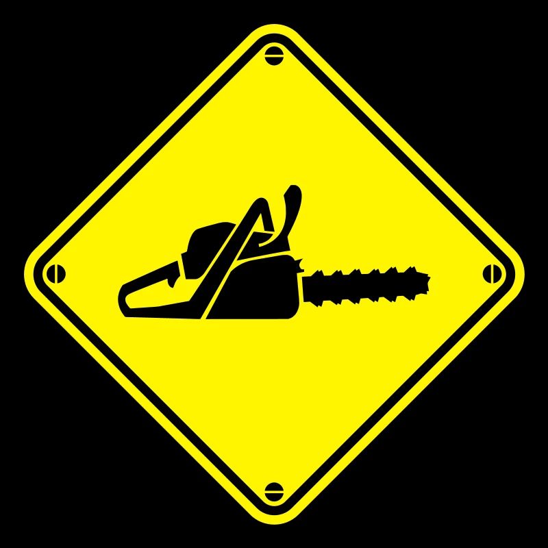 Warning Kettensäge