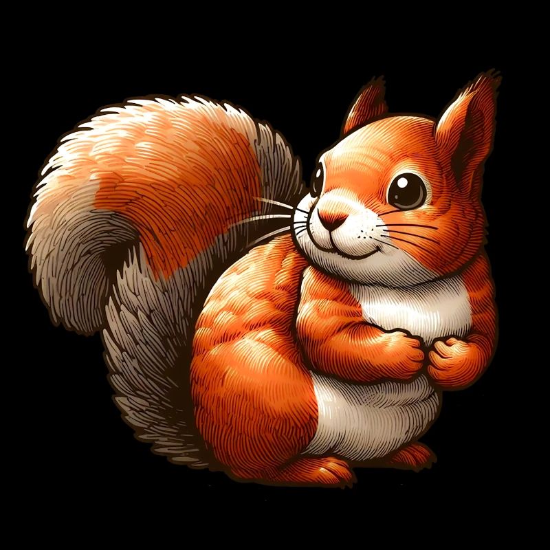 Ecureuil Roux Mignon