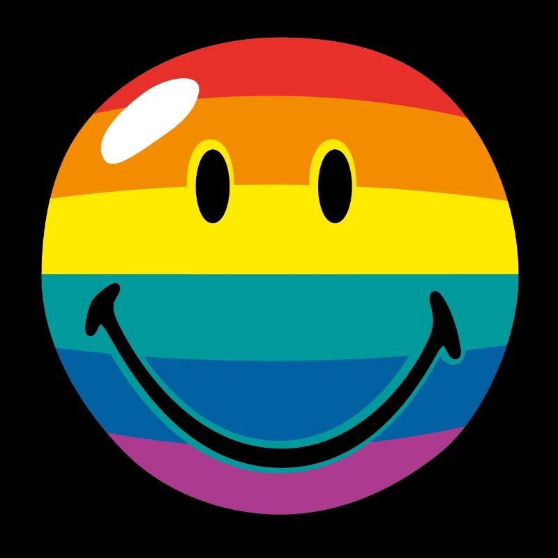 Smiley Rainbow Stripes