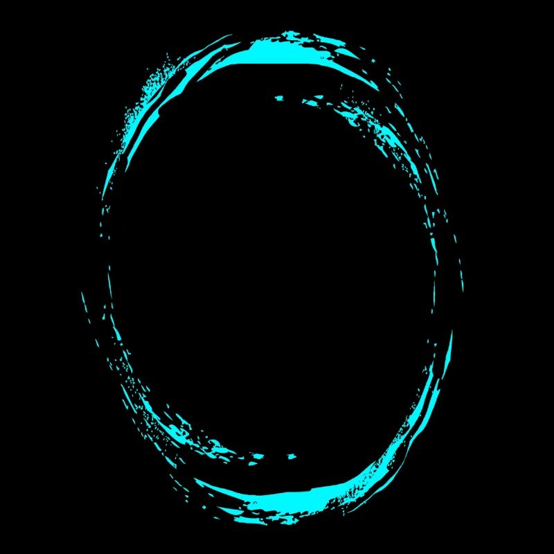 Türkis Pinselkreis Ring