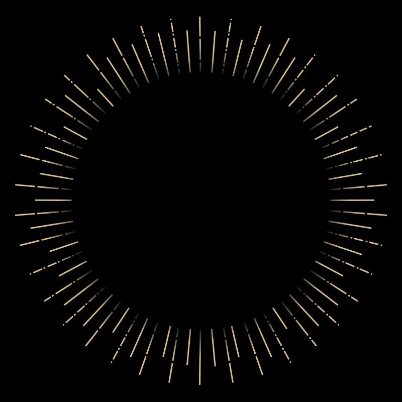Golden Sun Ring Ray Frame