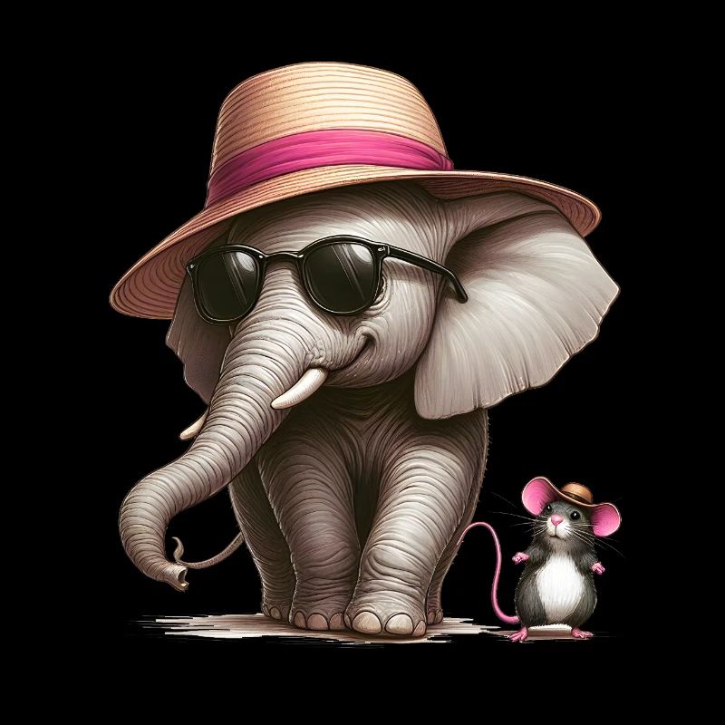 Elefant mit Maus
