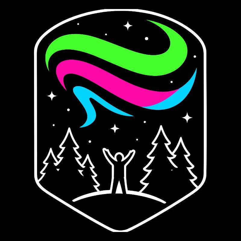 Aurora in the Forest