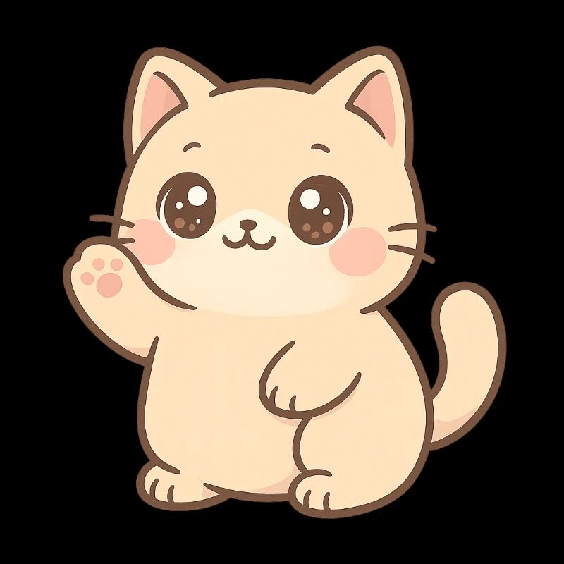 Conception du Wavening de chatons Kawaii