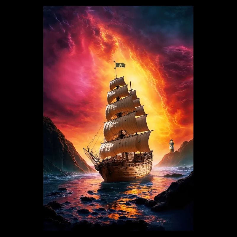 Pirate ship at the Fire Gate
