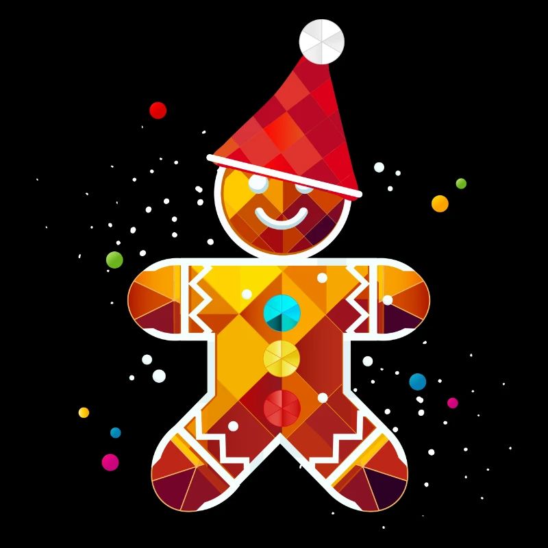 Gingerbread Man with Hat – Christmas Design