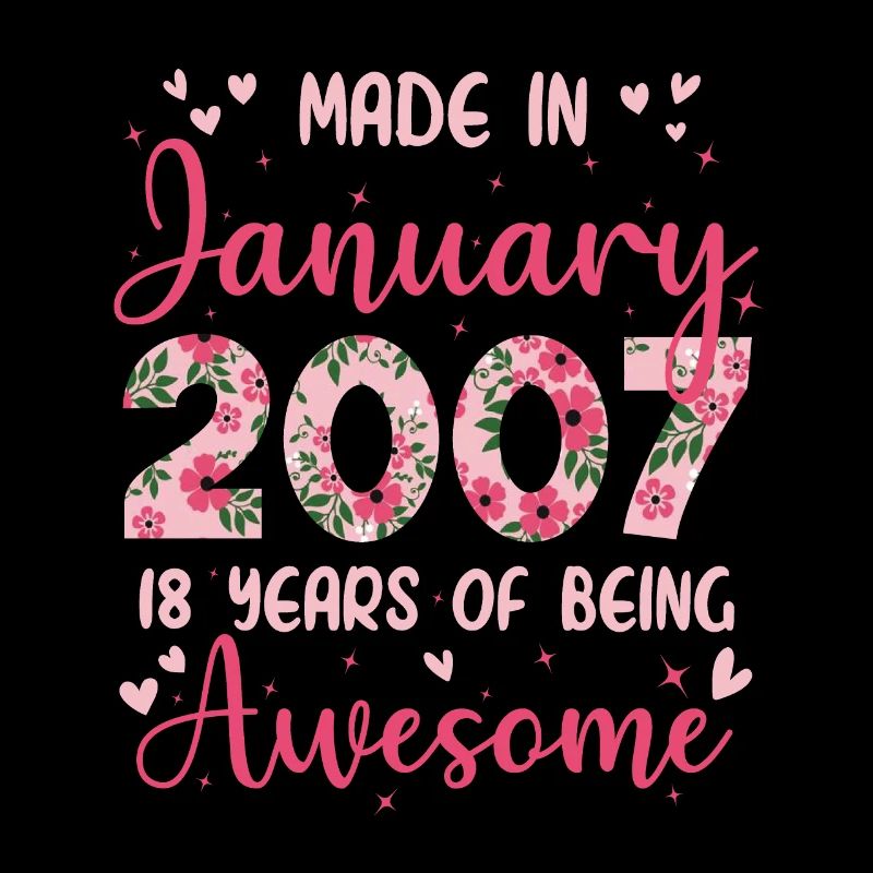 Januar 2007 18. Geburtstag der Mädchen