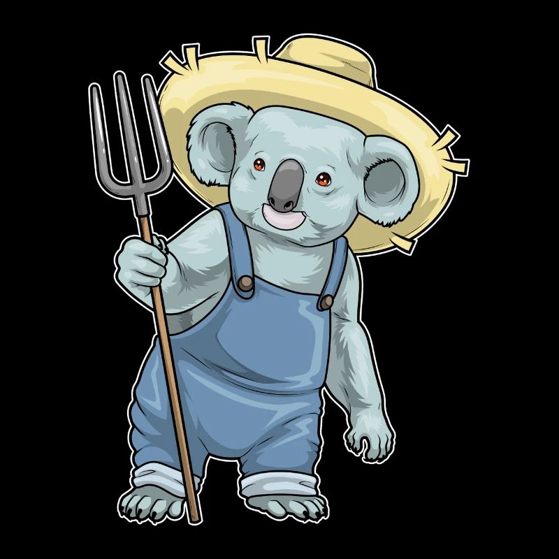 Koala Farmer Pitchfork