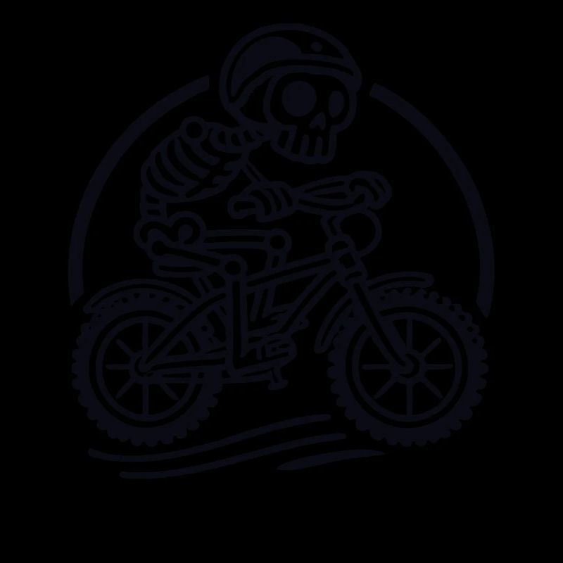 Skeleton cycliste Retro Bicycle Adventure