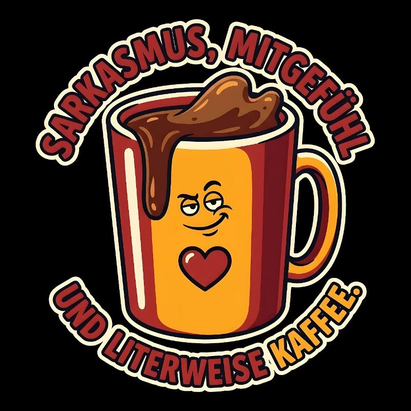 Sarkasmus & Kaffee Pflegekraft Motiv