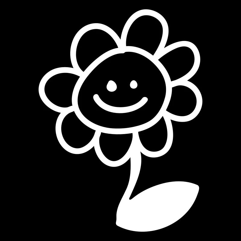 Fröhliche Blume - Line