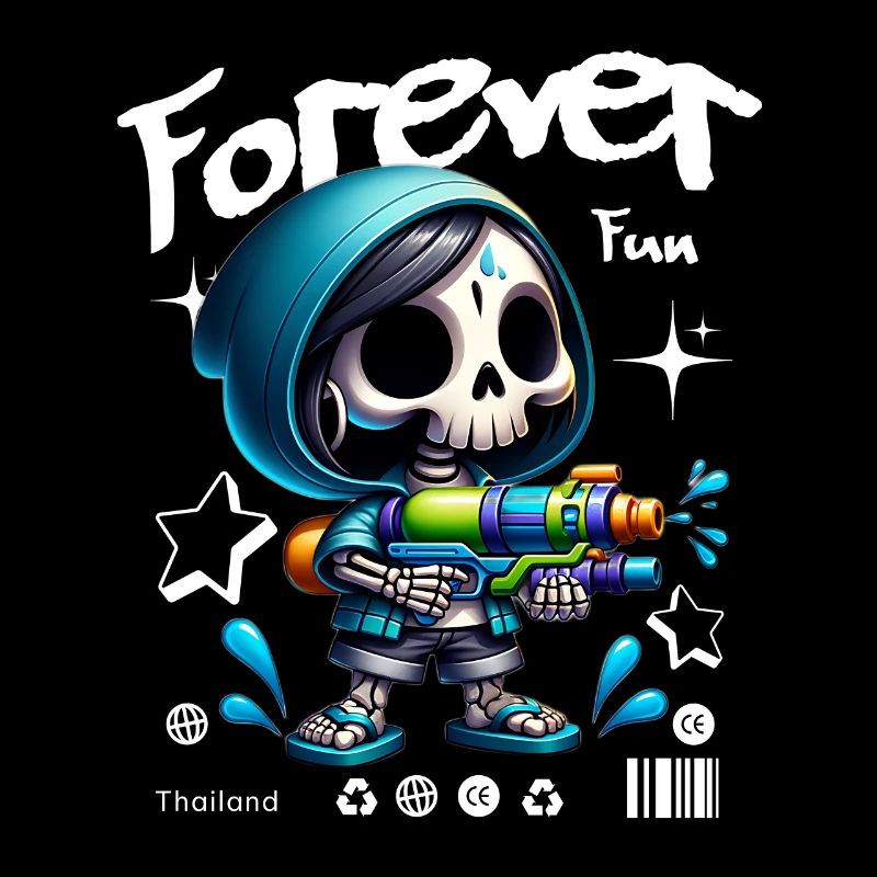 Forever Fun Mignon Fille Squelette