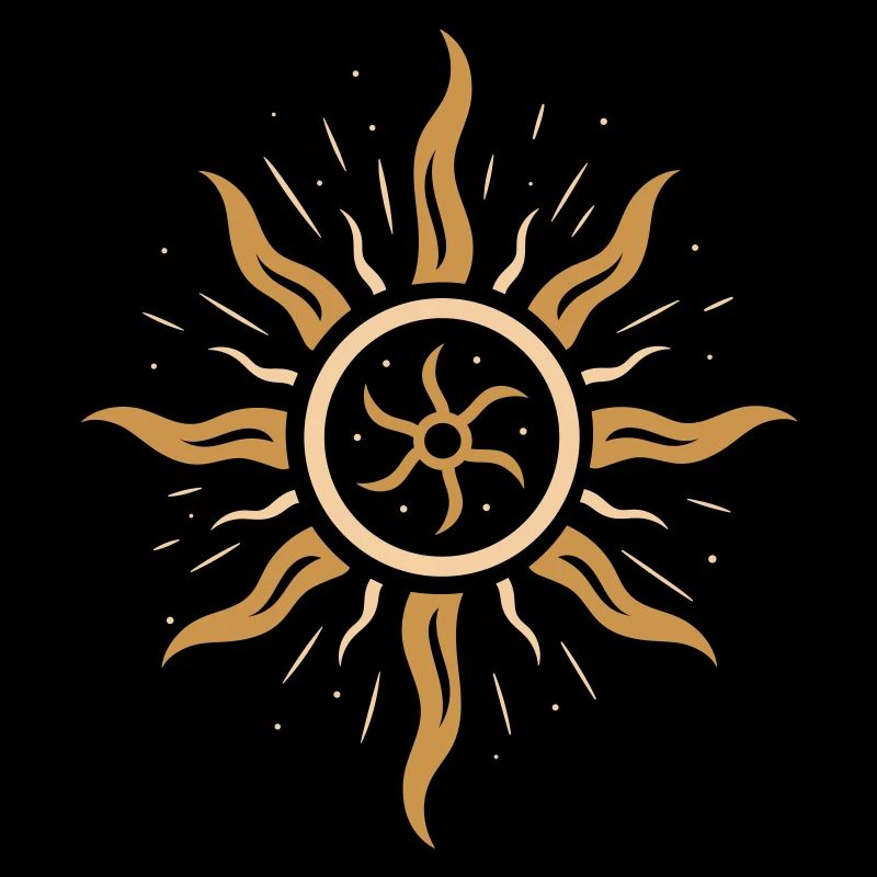 Roue de pompiers du solstice d’été - symbole de la puissance du soleil