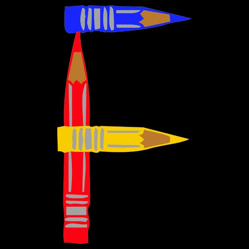 crayons de couleur f