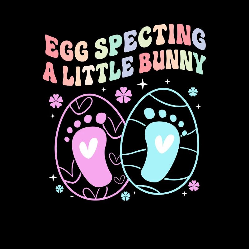 Werdende Mutter Ostern Gender Reveal