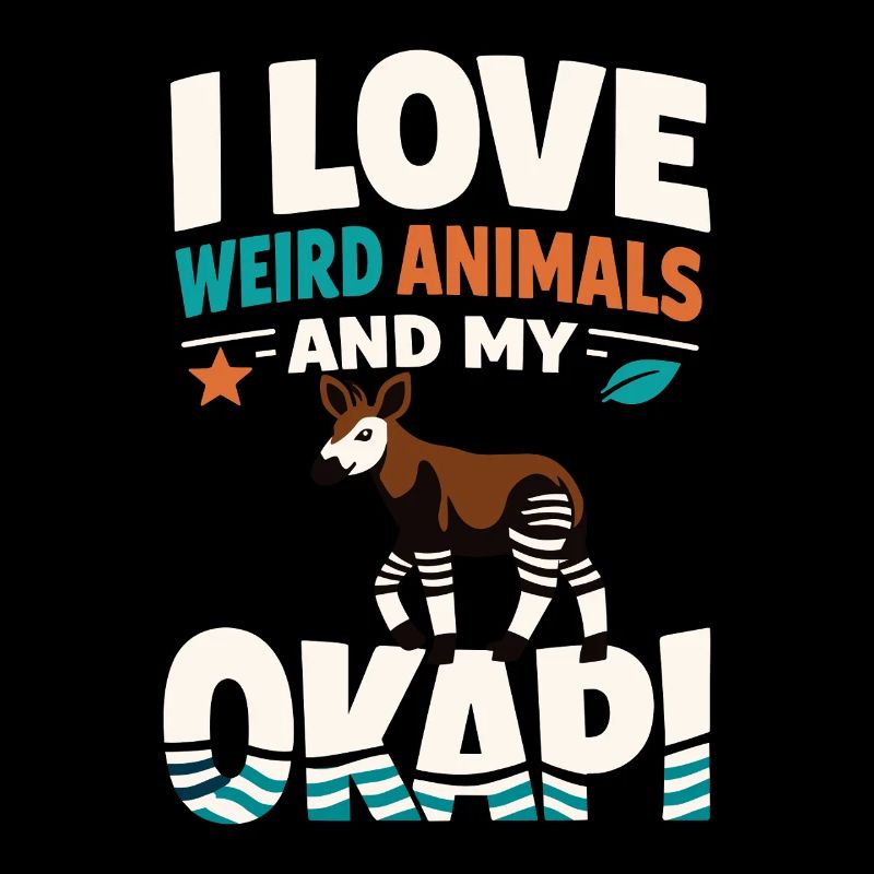 Okapi-liebhaber Okapi-tier Seltene Tierweltliebe