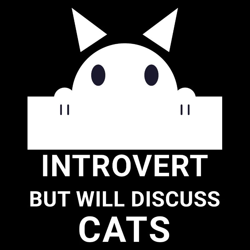 Chat introverti : Discussions calmes sur les chats