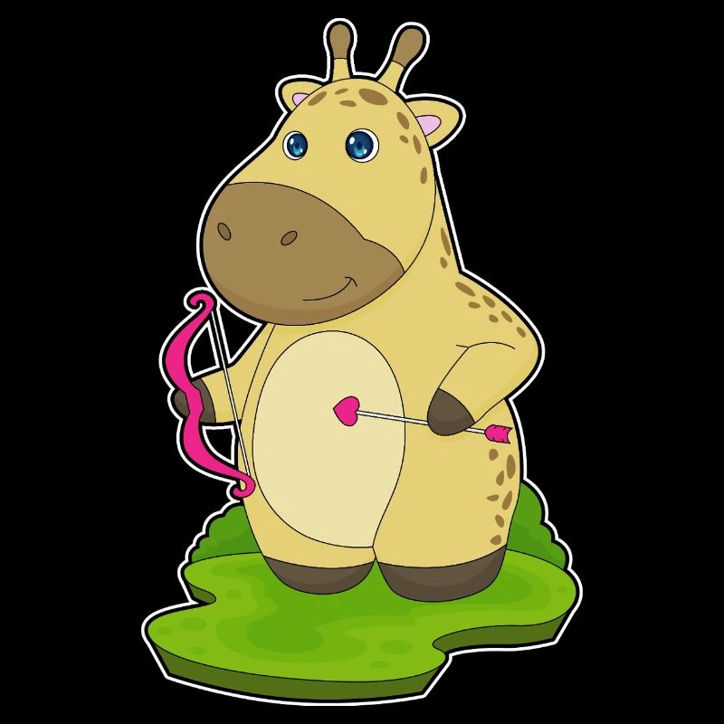 Giraffe Bogenschütze Bogen