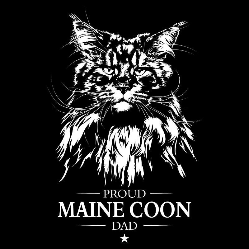 Maine Coon Papa Chat Chats Wilsigns