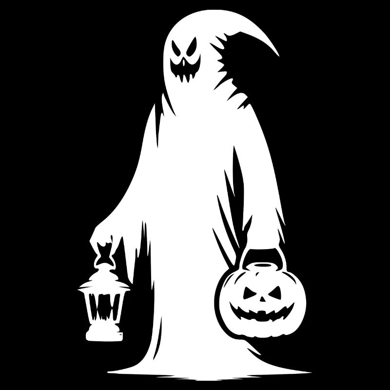 Creepy Funny Masks Ghost with Pumpkin Lantern