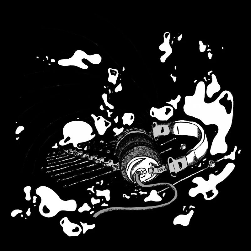 Casque d'écoute et console DJ [blanc]