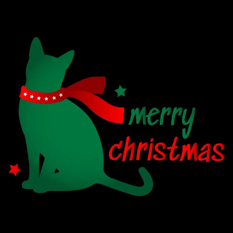 Chat Star Animal Écharpe de Noël 3D Cadeau